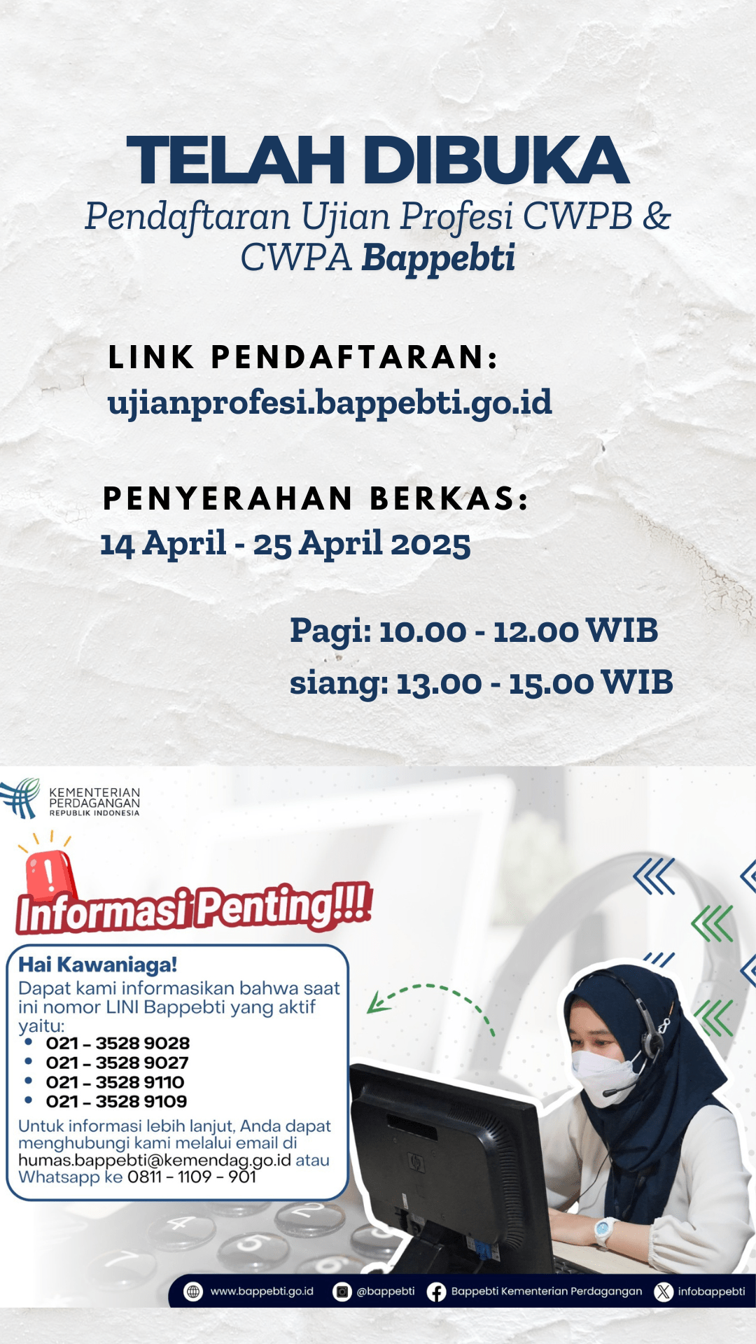 Dibuka Pendaftaran Ujian Profesi CWPB dan CWPA oleh Bappebti