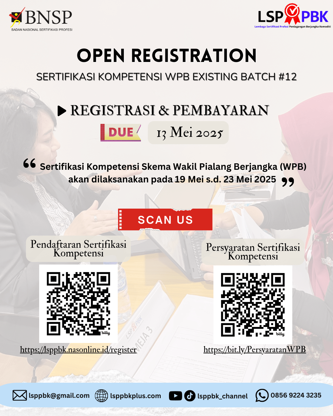 Pendaftaran Sertifikasi WPB kini datang kembali!